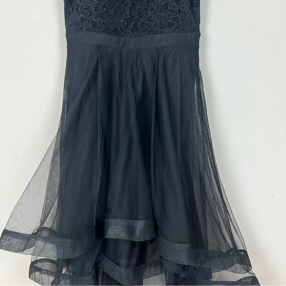 Vintage Y2K City Triangles Sheer Mesh Whimsigoth Edgy Black Dress Goth Witchy 6 - Picture 5 of 15